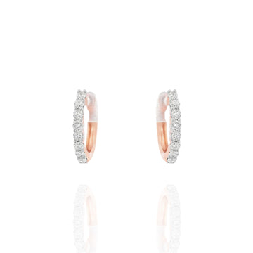 Small Diamond Hoops