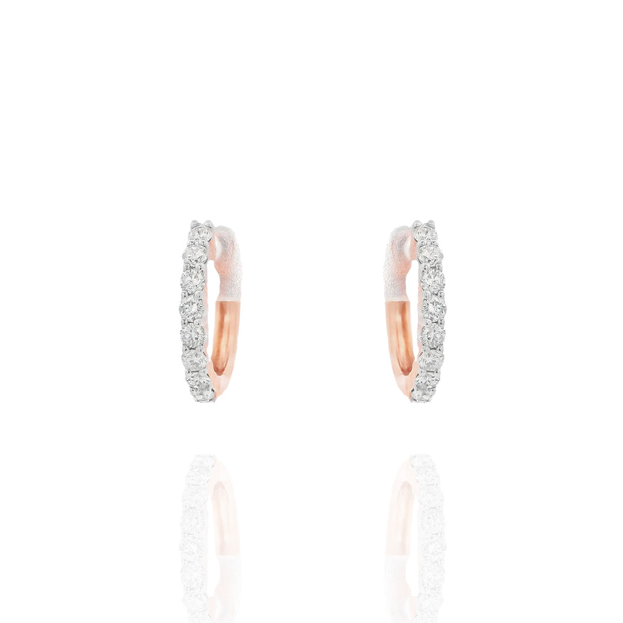 Small Diamond Hoops