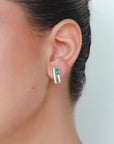 Sienna - Emerald Hoops