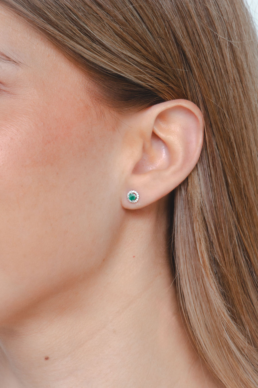 Elena - Emerald Studs