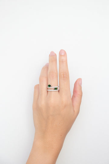 Sofia - Tourmaline Green Ring