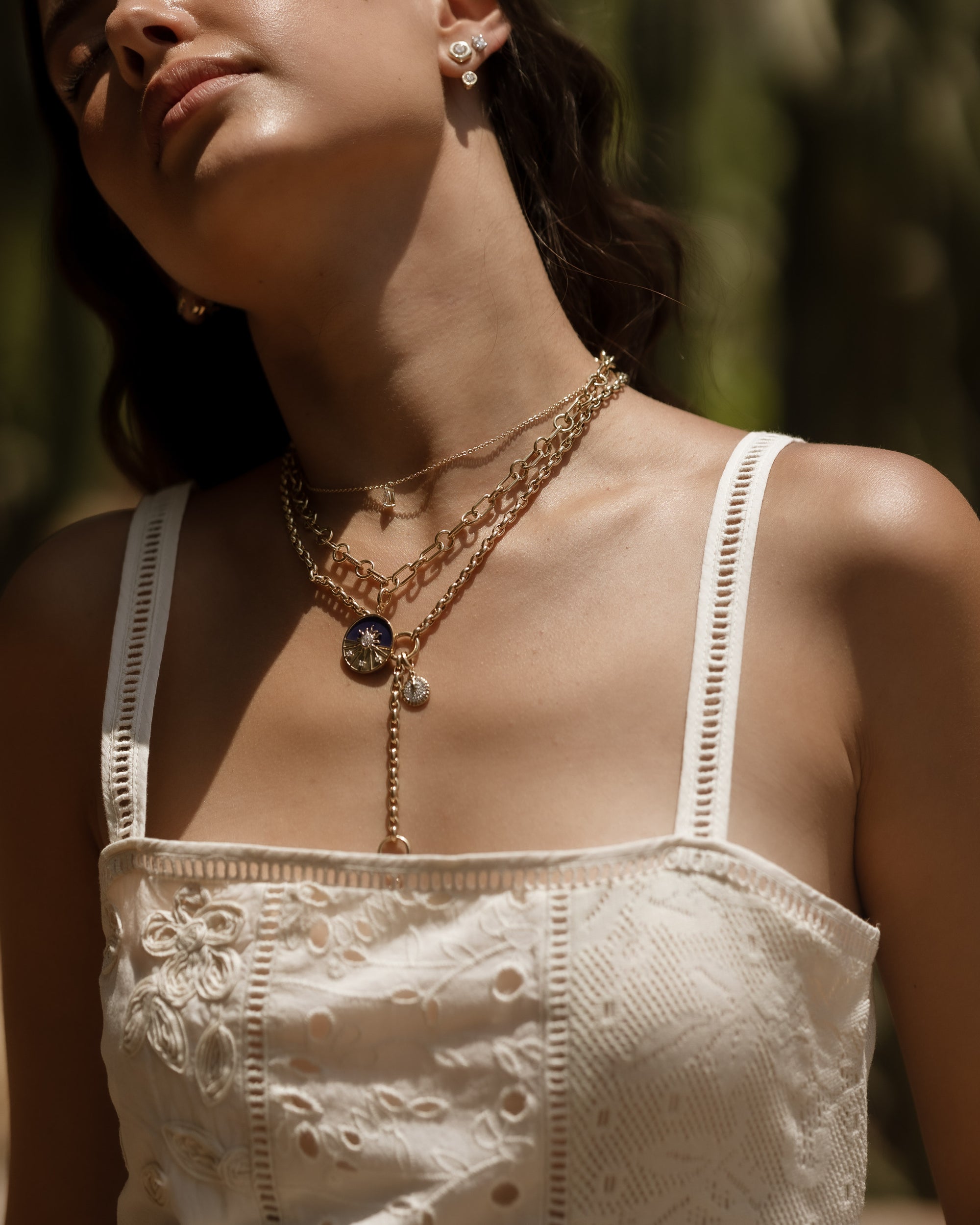 Vola - Pear Diamond Necklace