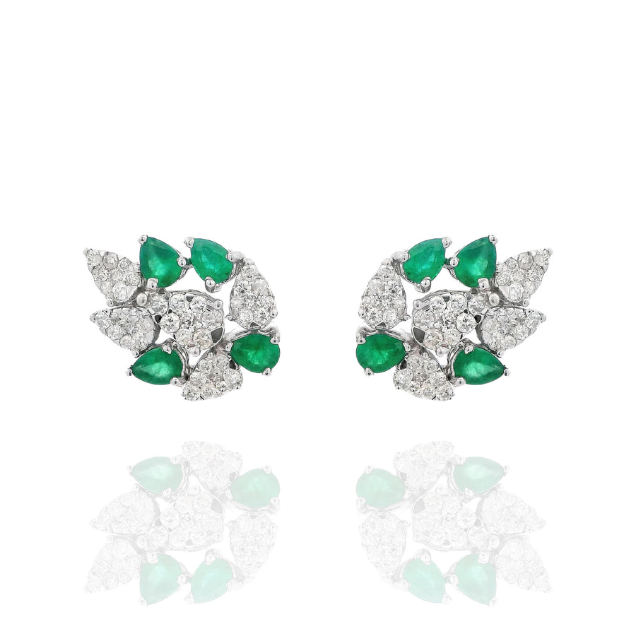 Emerald & Diamond Earrings