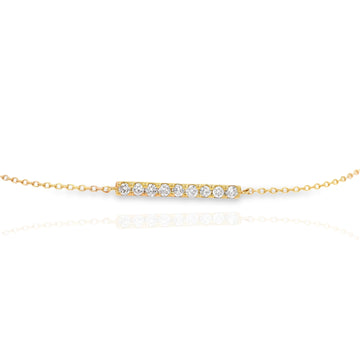 Mini Diamond Bar Bracelet