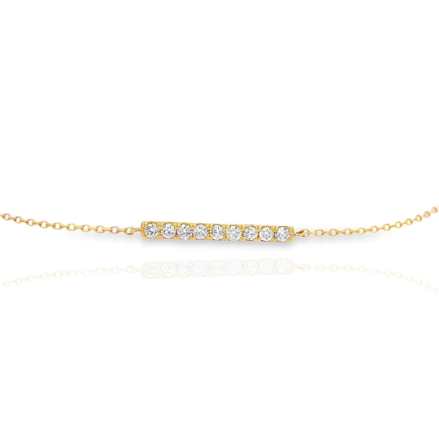 Mini Diamond Bar Bracelet