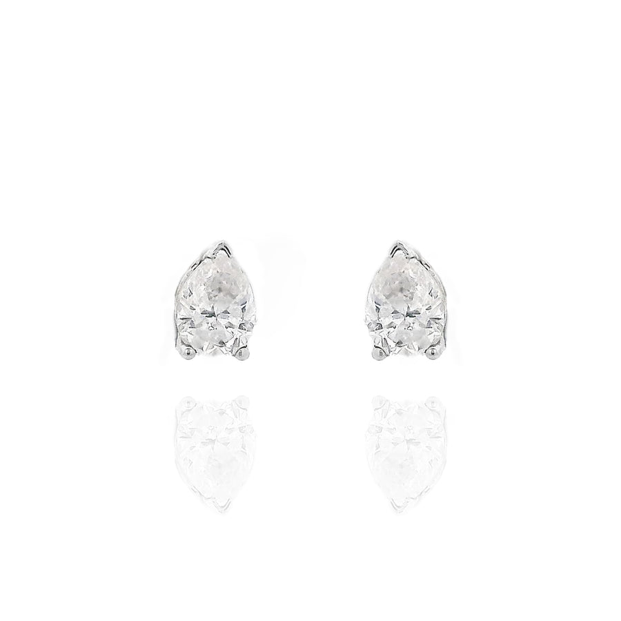 Pear Solitaire Earrings