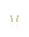 Two Diamond Drop Earrings