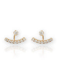 Diamond Studs + Earjacket