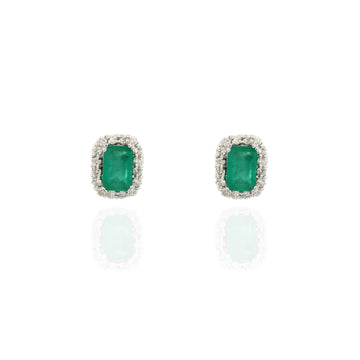 Emerald Rectangular Studs