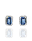 Sapphire & Diamond Earrings