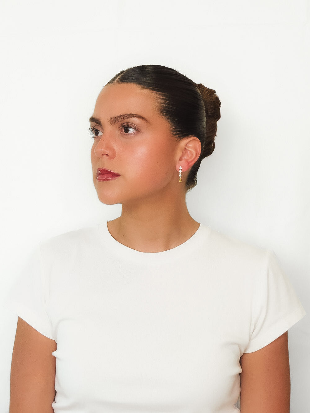 Balbina - Yellow Diamond Drop Earring