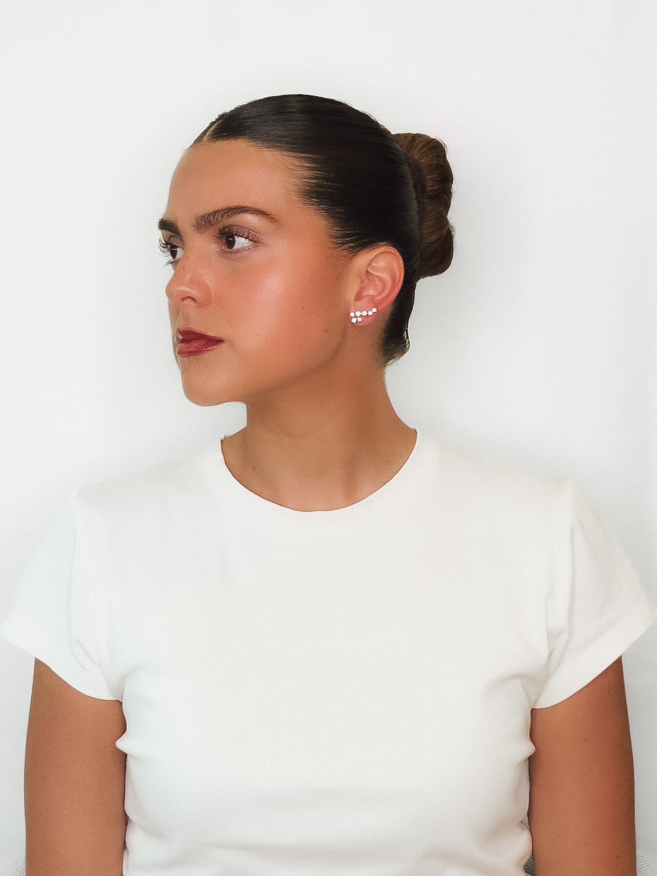 Roby - Climber Round Diamond Studs