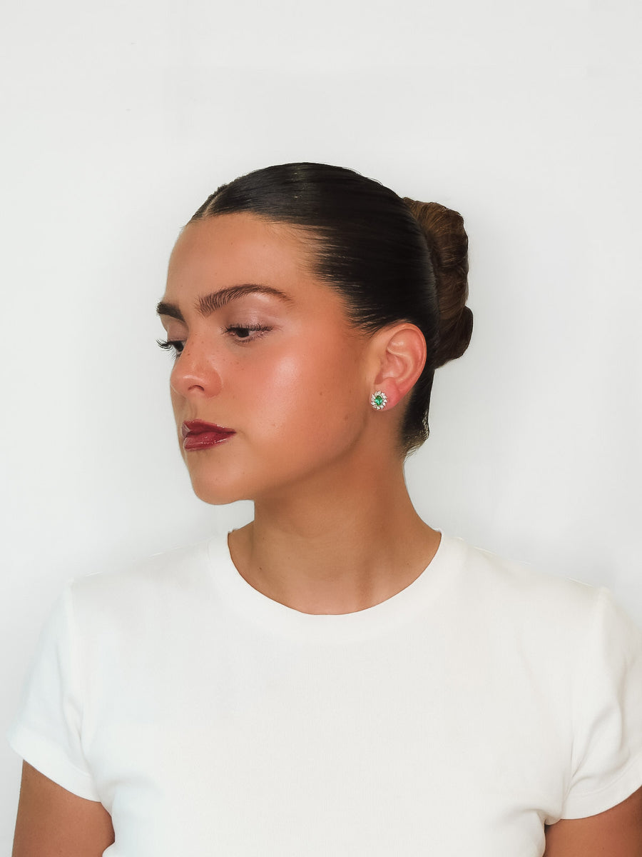 Leonor - Fancy Shape Emerald Earring