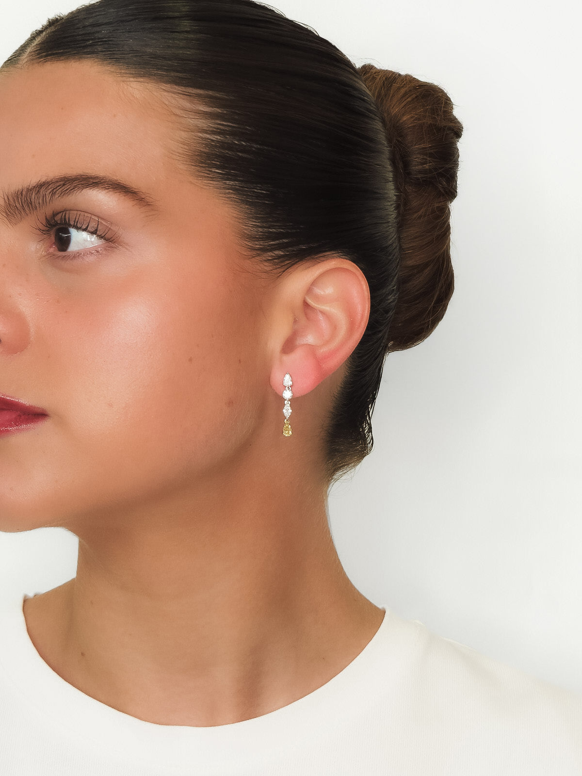 Balbina - Yellow Diamond Drop Earring