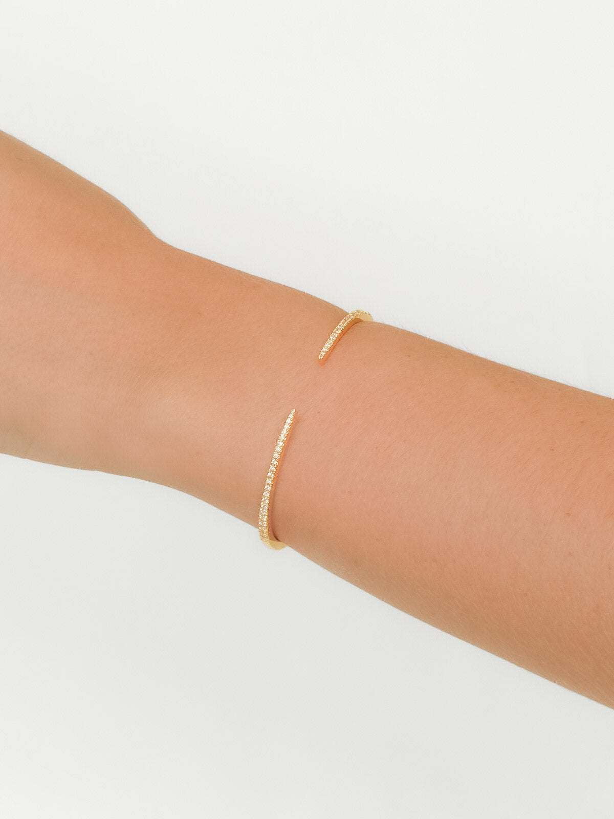 Mila - Diamond Open Bangle