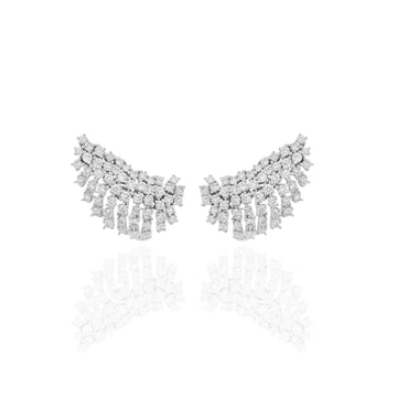 Azzura - Diamond Wing Earrings