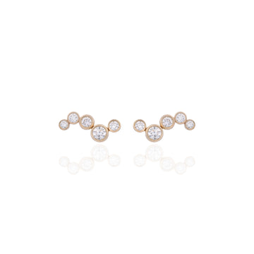 Vita - Earjacket 4 Diamonds Set
