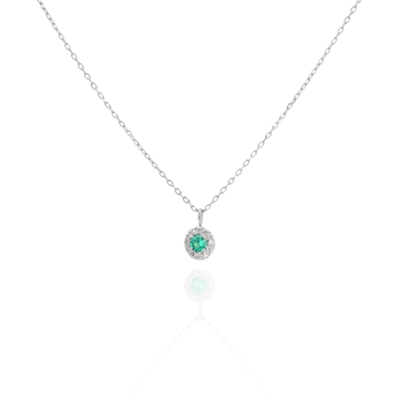 Idra - Mini Round Emerald Necklace