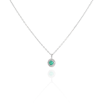 Idra - Mini Round Emerald Necklace