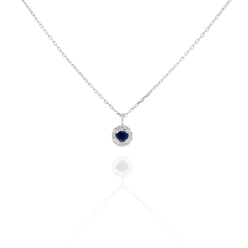 Idra- Mini Round Sapphire Necklace