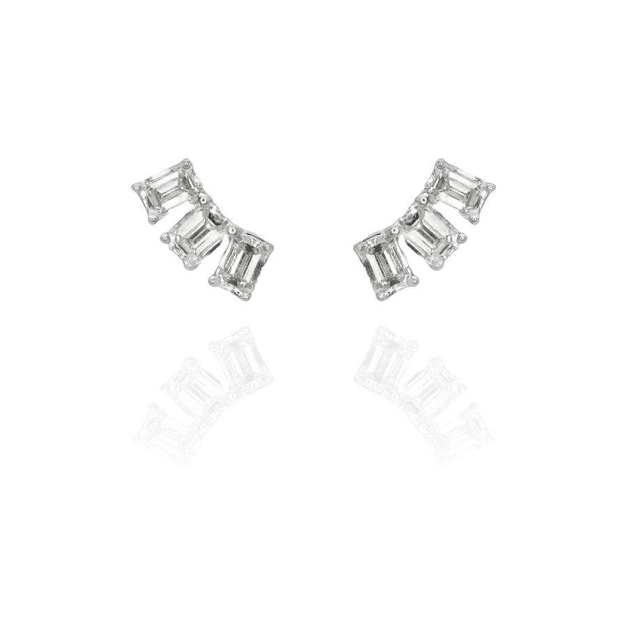 Mina - 3 Diamond Climber Baguette