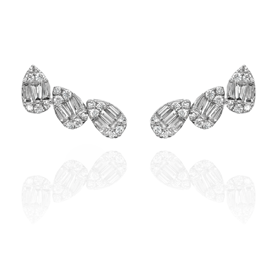 Noa- Climber Pear Cluster Earring