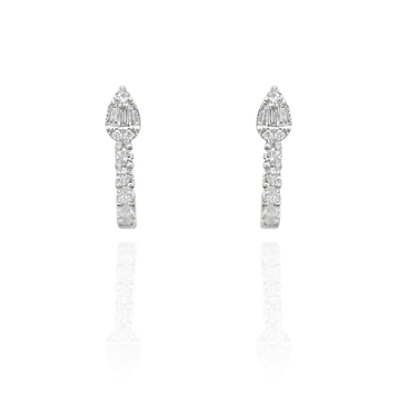 Luce Diamond Baguette Hoop