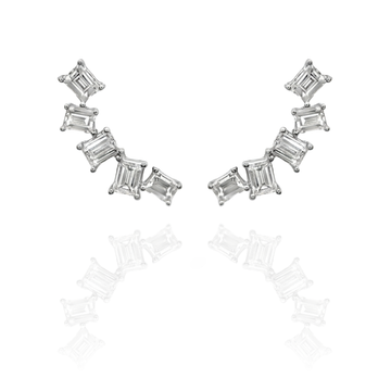 Zita - 5 Climber Baguette Earring
