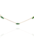 Celo -Three Drop Emerald Necklace