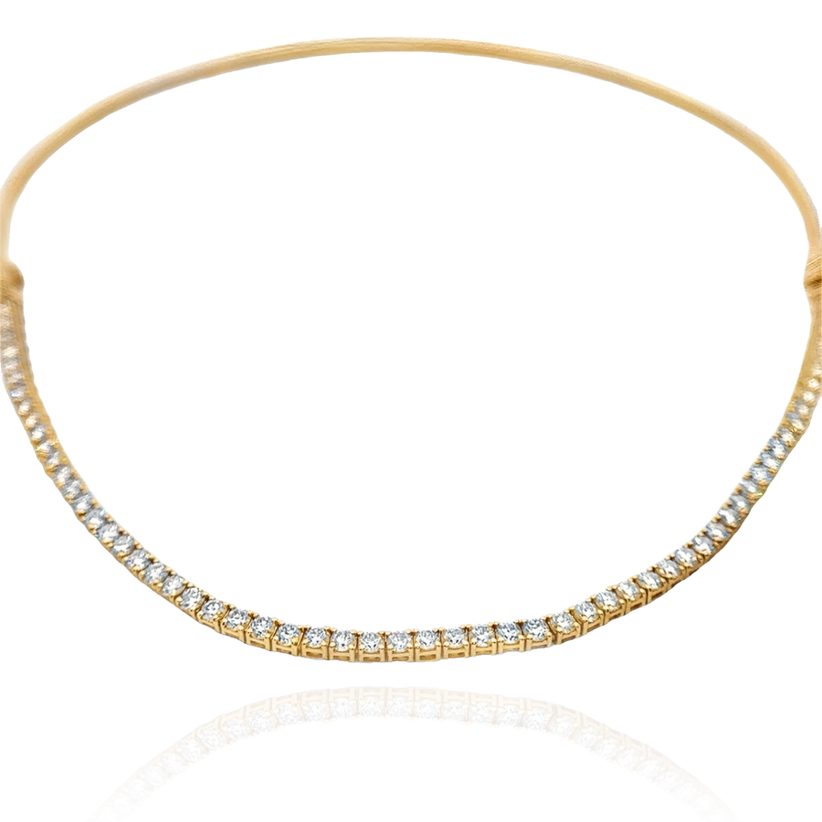 Mara- Rigid Tennis Necklace