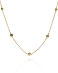 Livia - Bezel Emerald Necklace