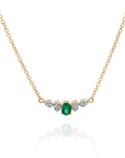 Bianca -Smile Diamond Oval Emerald