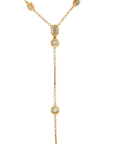 Luna- Two in One Diamond Bezel Necklace