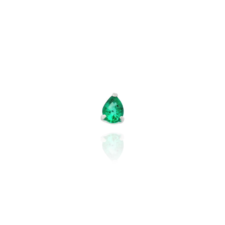 Pear Emerald Piercing