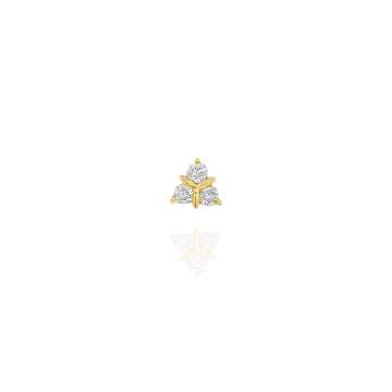 Triple Diamond One Piercing
