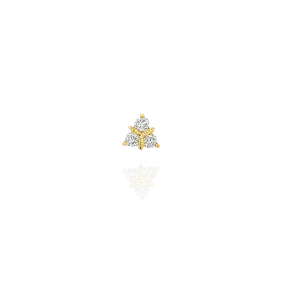 Triple Diamond One Piercing