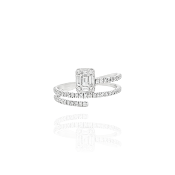 Vitt - Diamond Cushion Wrap Ring