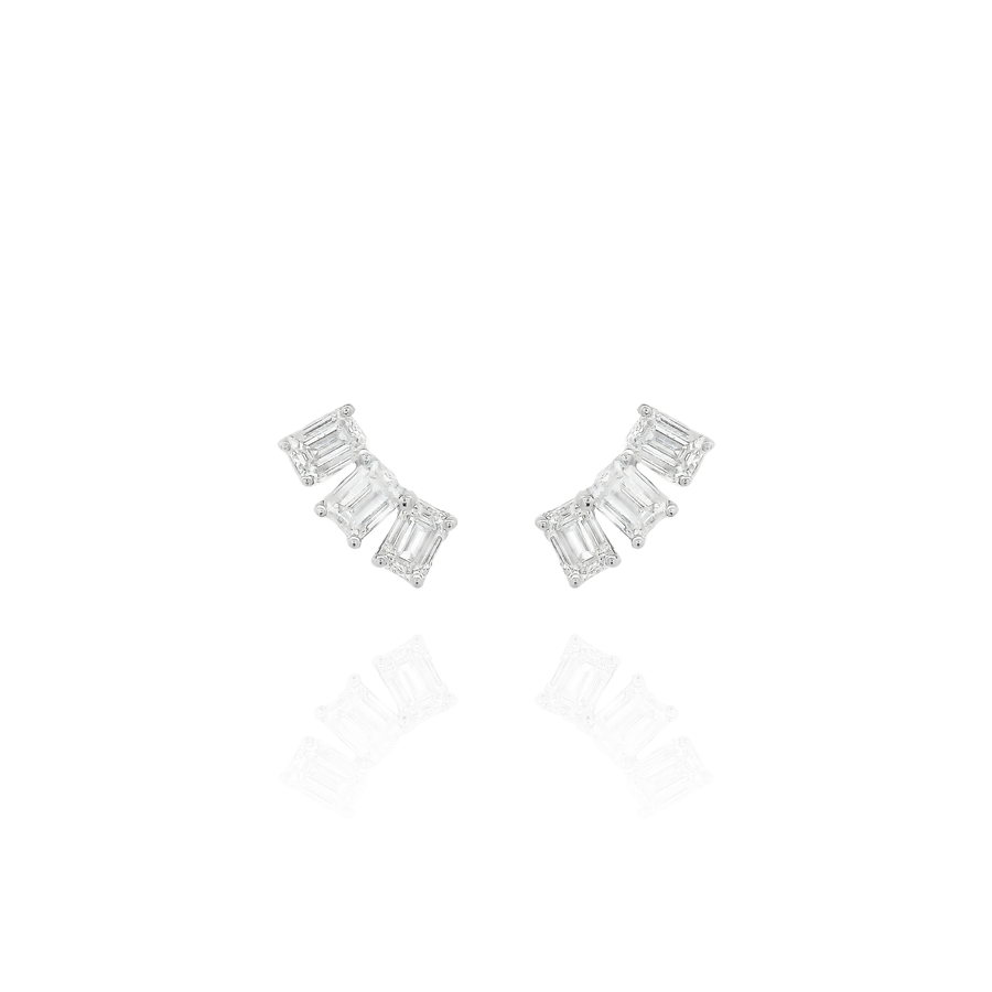 Mina - 3 Diamond Climber Baguette