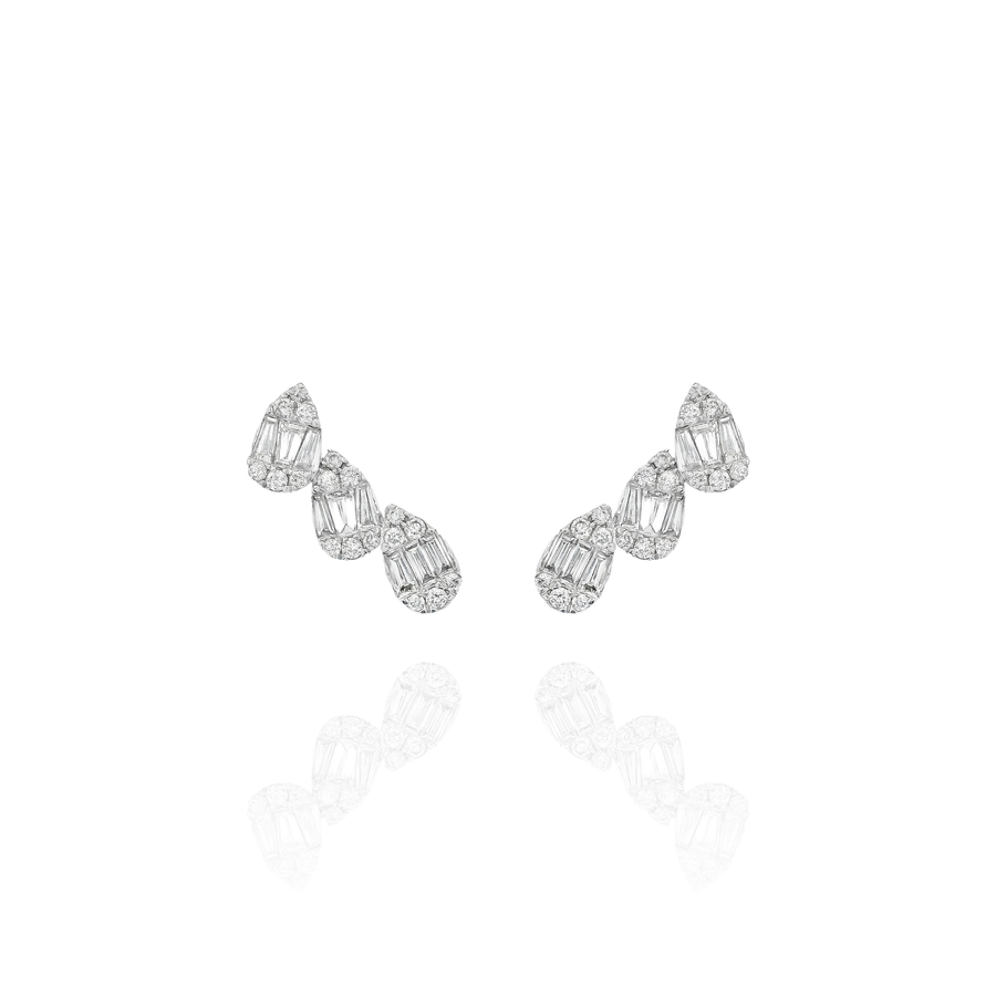 Noa- Climber Pear Cluster Earring