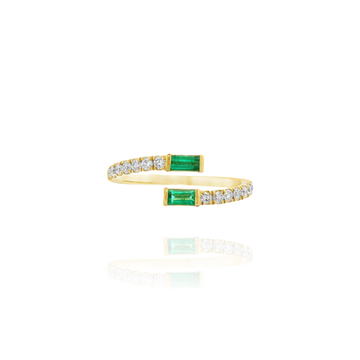 Pelle - Wrap Double Emerald Ring