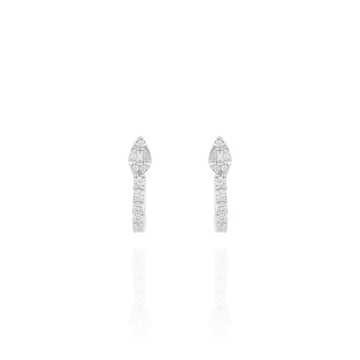 Luce Diamond Baguette Hoop