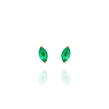 Brio - Emerald Marquise Earrings