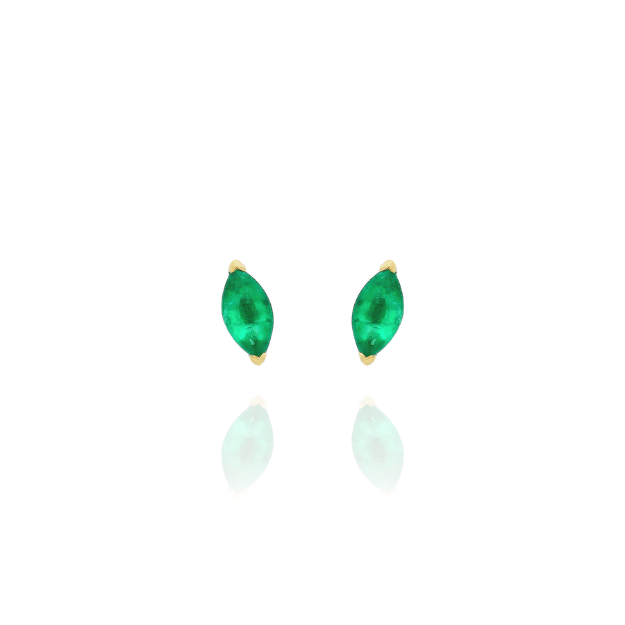 Brio - Emerald Marquise Earrings