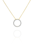 Lara - Circle diamond necklace
