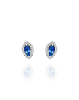 Onda - Marquise Sapphire Diamond Earrings