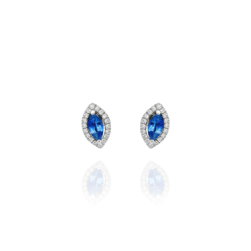 Onda - Marquise Sapphire Diamond Earrings