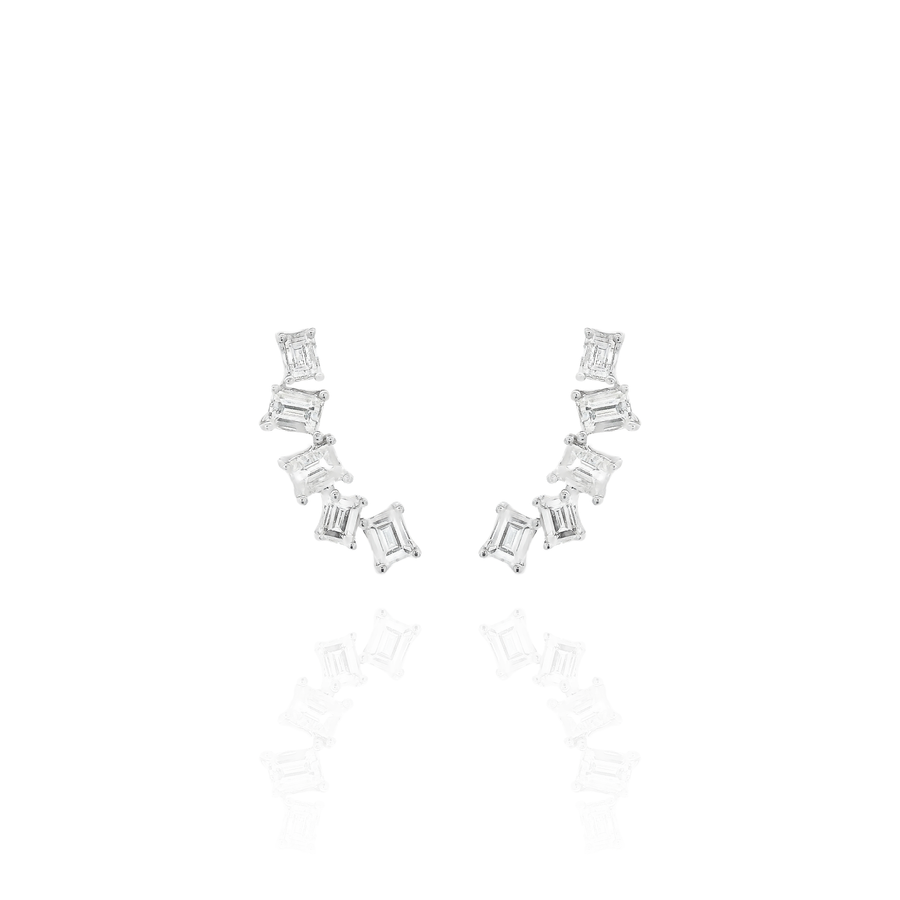 Zita - 5 Climber Baguette Earring