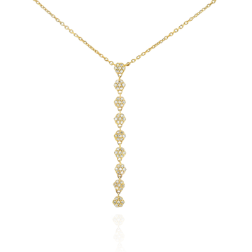 Vita -Bezel Drop Necklace