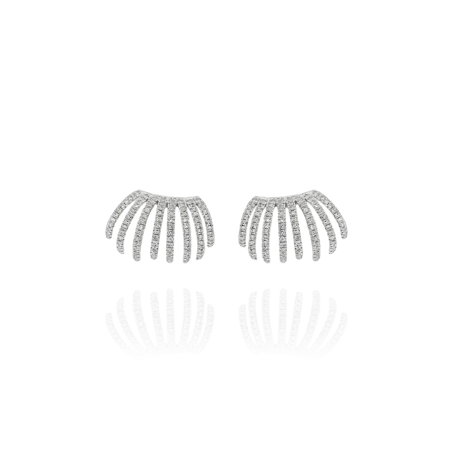 Pia - Sunburst Diamond Earrings