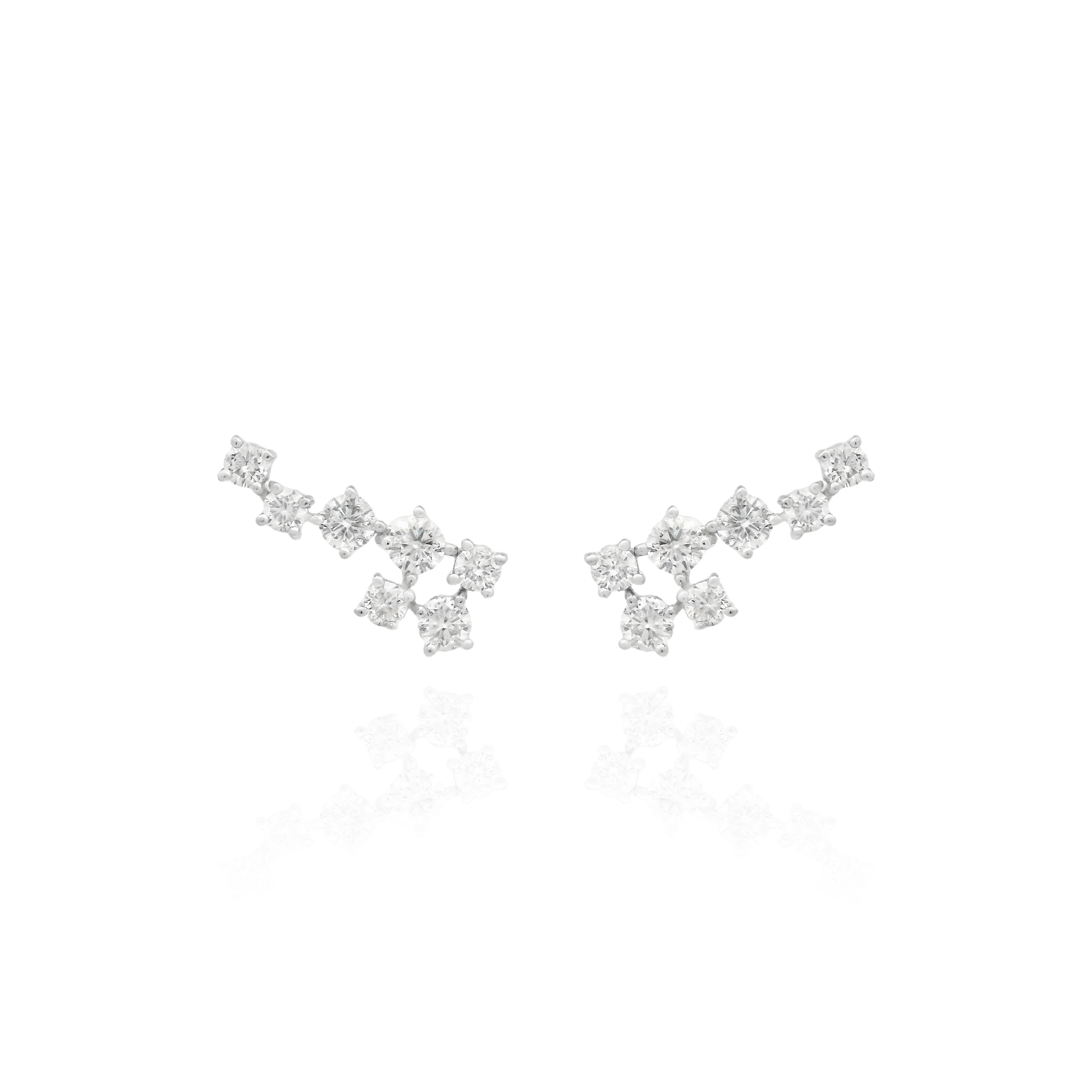 Roby - Climber Round Diamond Studs
